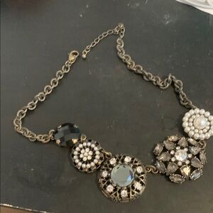 Gold Victorian-Inspired Necklace with Intricate Detailing